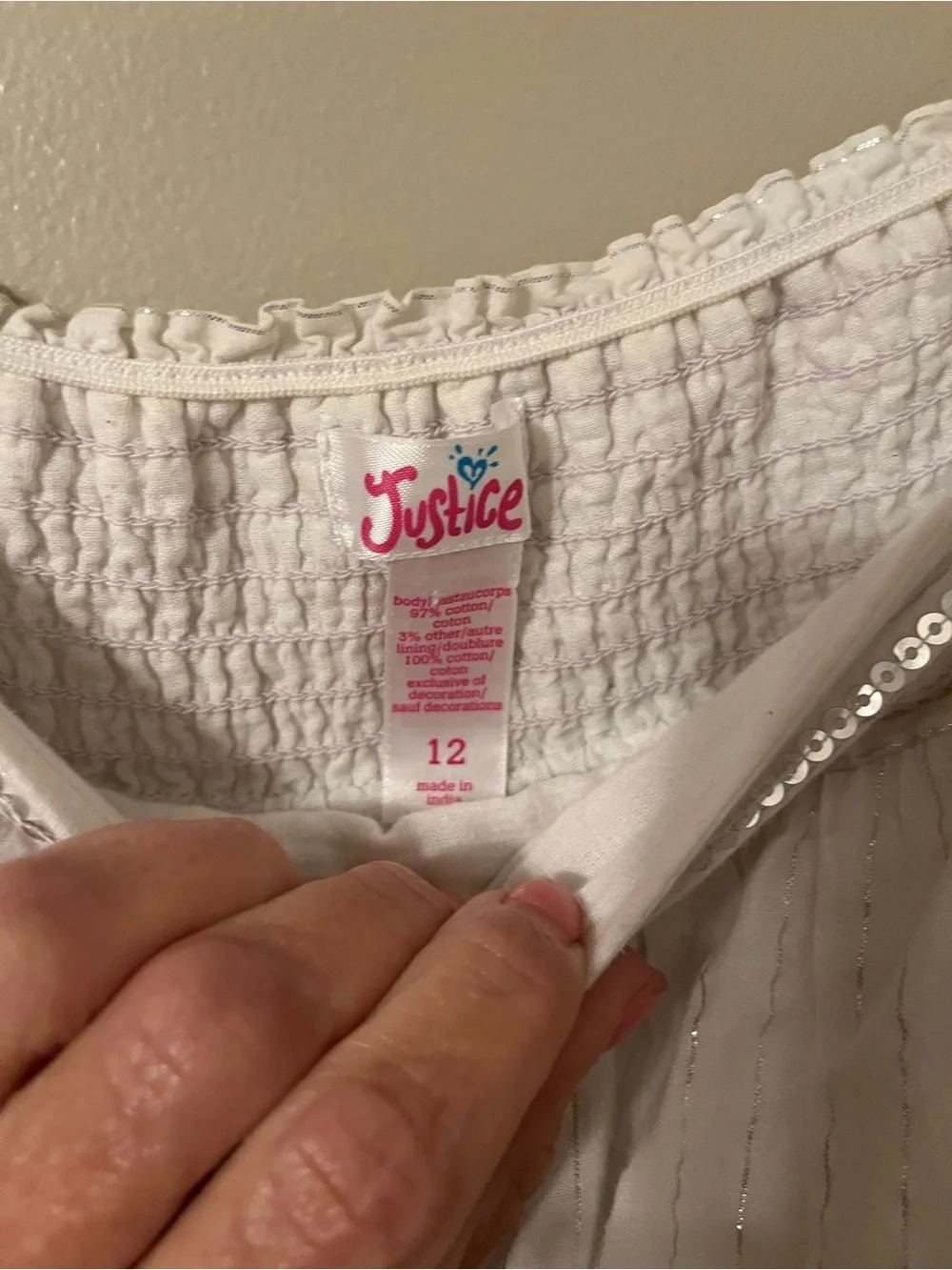 Justice girls skirt